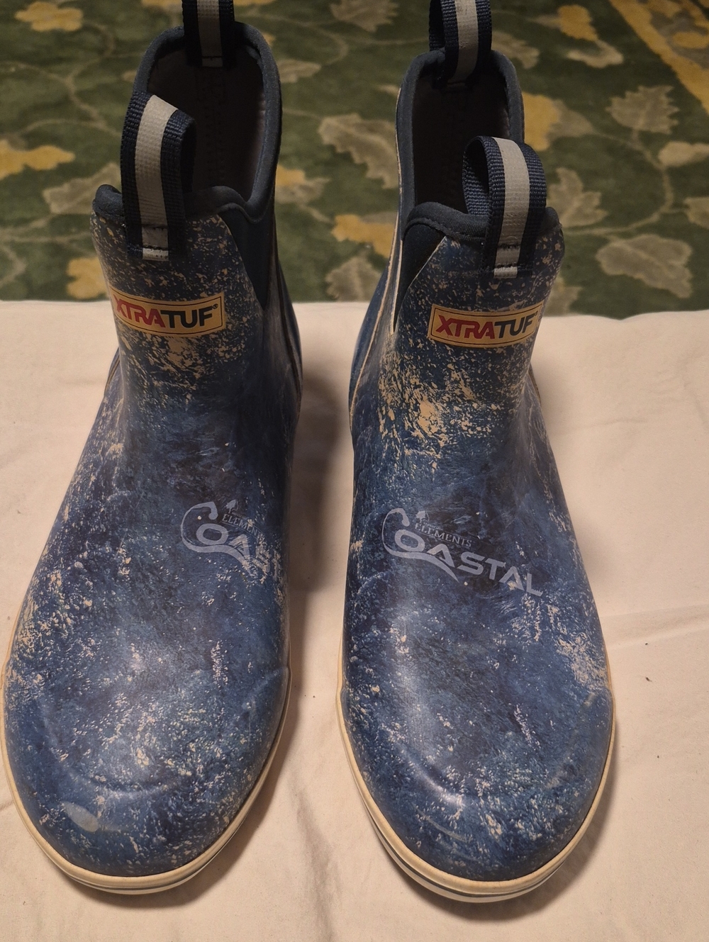XTRATUF Men's Blue Coastal Slip-On Rain & Snow Boots